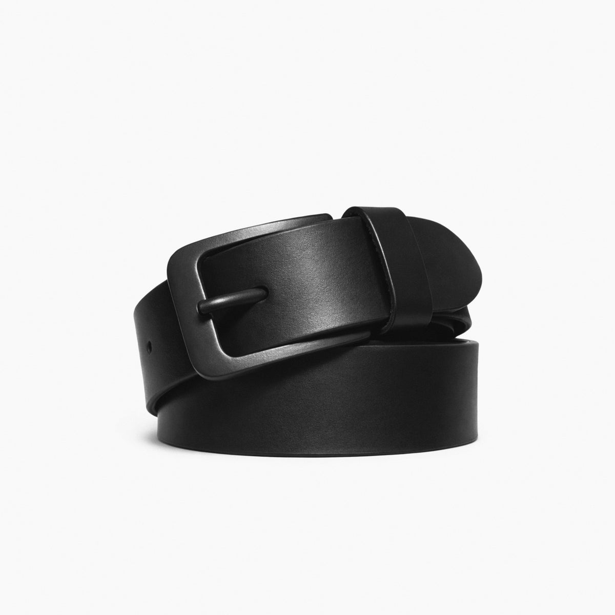 Correa Hebilla Negra – Cuero Negro